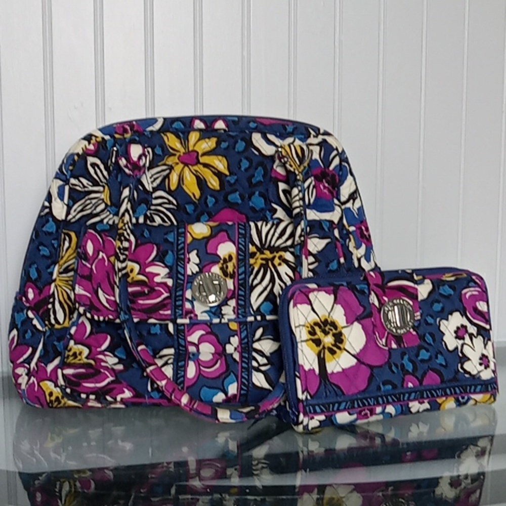 Vera Bradley latch-front purse with wallet